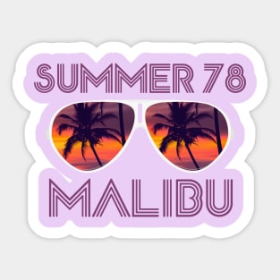 Summer 78 Malibu Sticker